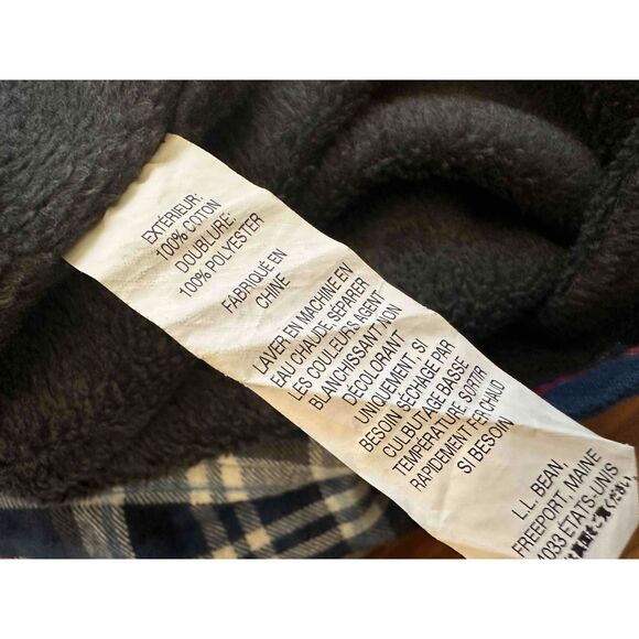 Eddie Bauer Flannel Snap Shacket Womens XXL Navy White Buffalo Plaid Long Sleeve - Picture 8 of 13